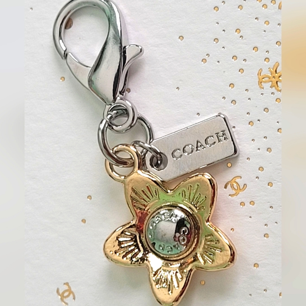 Coach Key  Bag Charm Keychain Hang